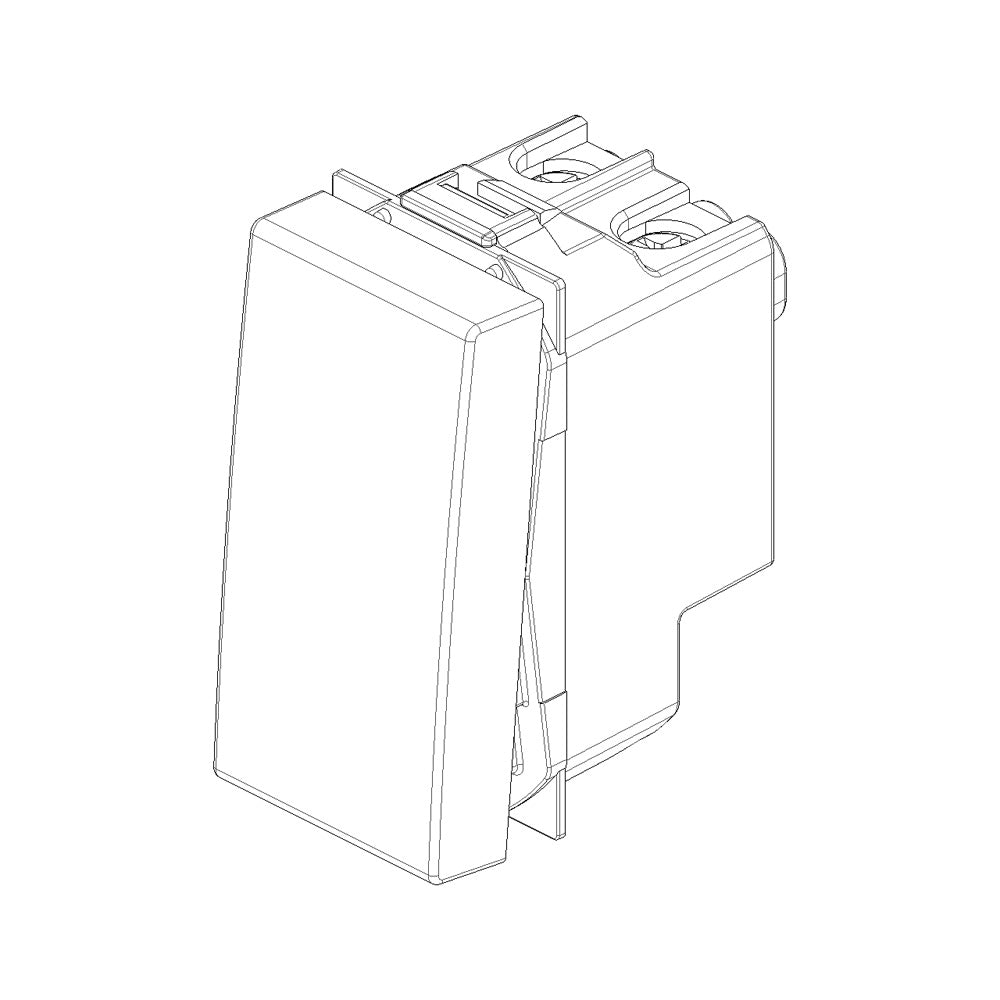 Interruptor 1P 16AX carbon matt