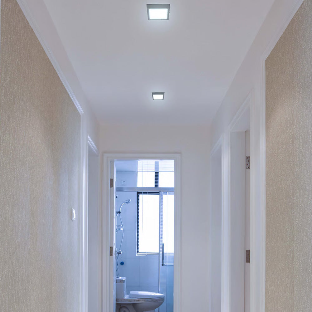 Lámpara Plafón LED de Sobreponer 12 W, Luz de Día, Interiores, No atenuable, LED integrado