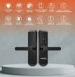 Cerradura Digital Inteligente WiFi con Timbre, 5 Métodos de Apertura, Apertura Ajustable, IP43, Compatible con App móvil