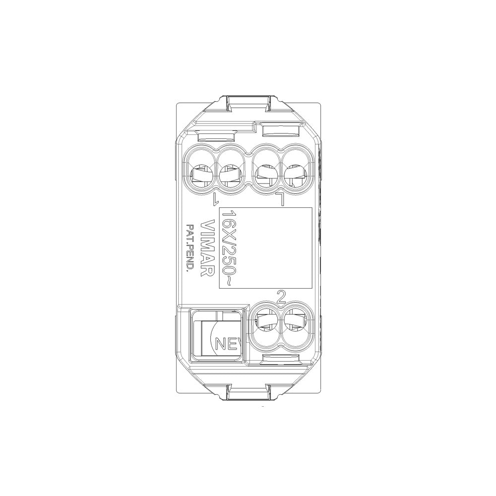 Conmutador 1P 16AX blanco