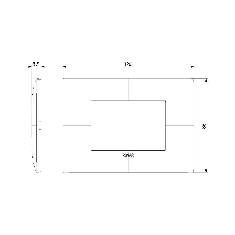 Placa 3M tecno negro